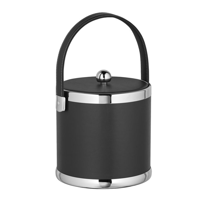 Seau à glace avec couvercle en tissu 3 qt. Schuykill, Noir