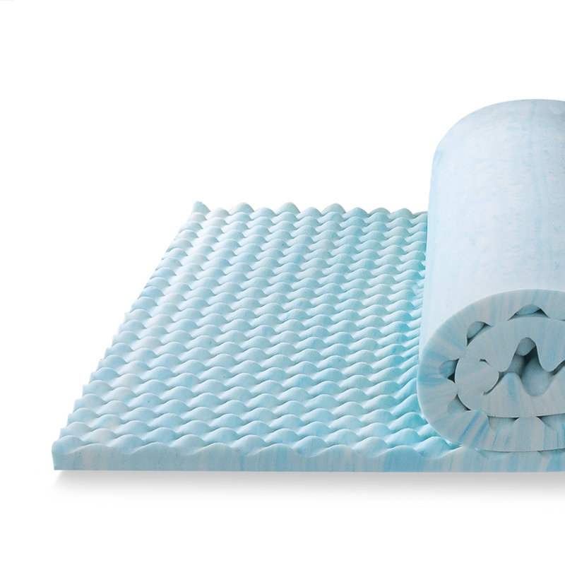 Surmatelas en mousse viscoélastique imprégnée de gel alvéolée Zinus, Simple, 3"