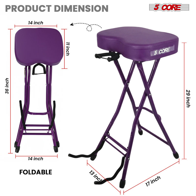 Tabouret 5Core 5,15 po, Mauve