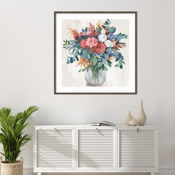 Amanti Art Eucalyptus Bouquet by Asia Jensen Wood Framed Wall Art Print ...