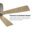 Ventilateur de plafond encastré 54 po avec pales en bois massif DC et télécommande-1328279222-1328279220-1338790561