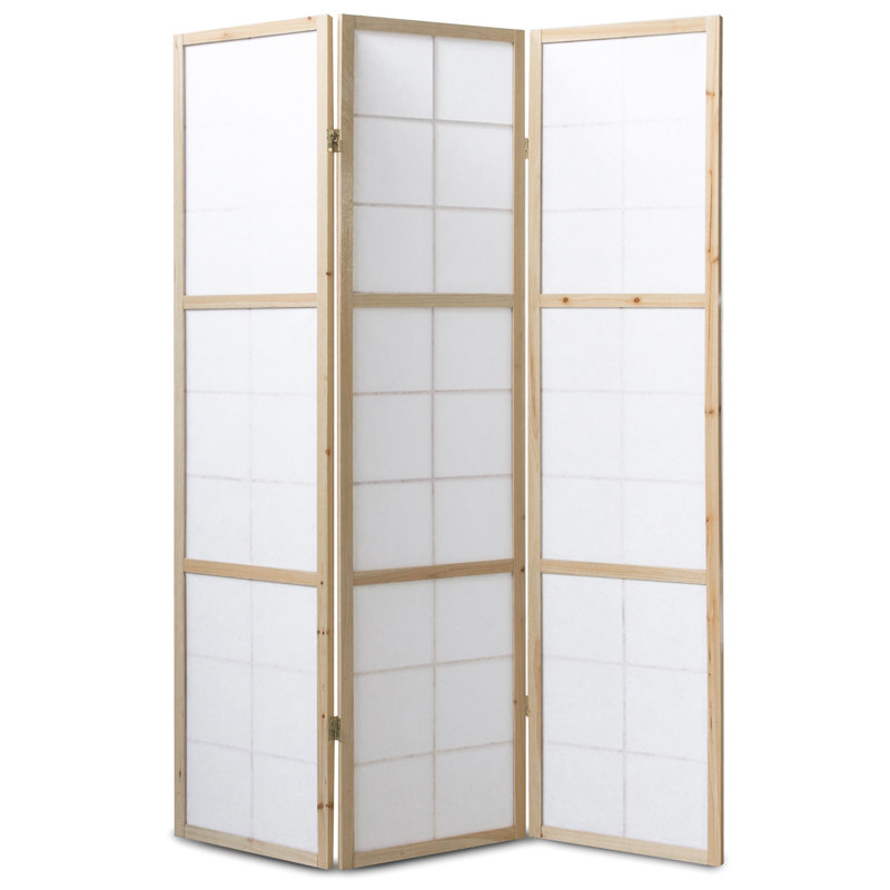 Bastian Room Divider, 3 Panels, Natural