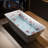 66 Inch Freestanding Bathtub Acrylic Soaking Tub Glossy White Bath Tub With Overflow