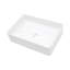 Lavabo de salle de bain rectangulaire en céramique blanche 19,63 "X 13,69"