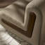 Fauteuil d'appoint en velours taupe Denby Performance-133699670