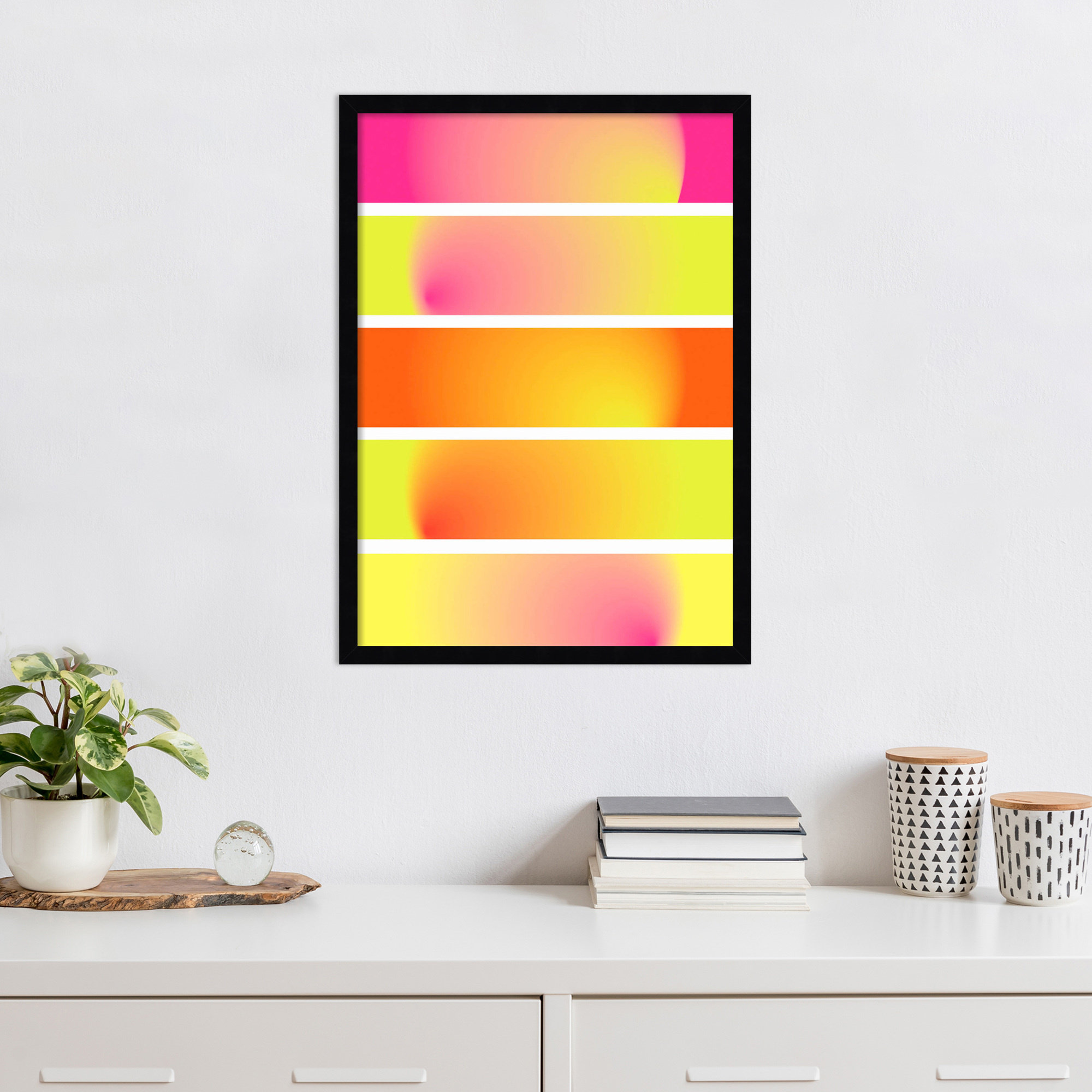 One Way by Valeria Castillo, Black, 25" H x 18" W x 1" D