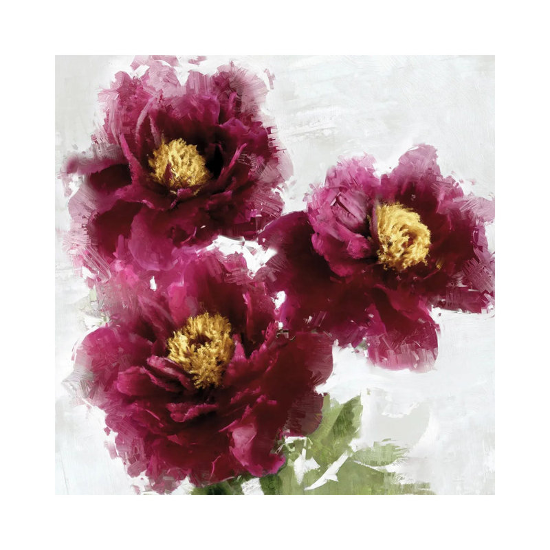 Bourgogne bourgogne I, H 12 po x l 12 po x P 0,75 po, Toile tendue