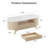 46.4" Fluted Oval Coffee Table with Drawer
