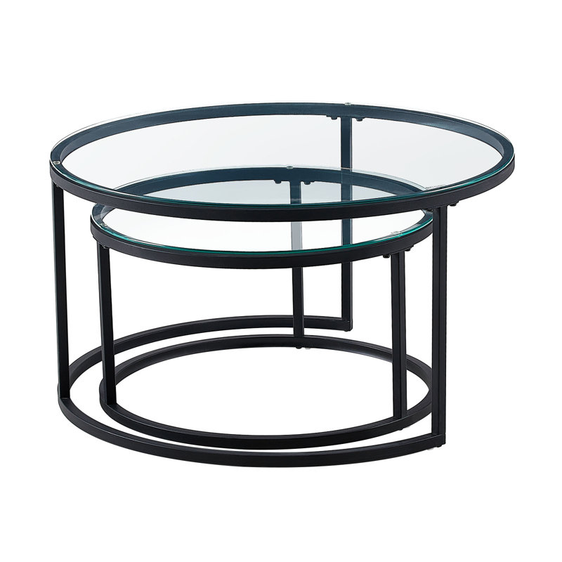 Round Metal Outdoor Coffee Table , 203.2cm cm W 203.2cm cm D