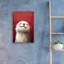  'White And Red Otter' by Momart Acrylic Glass Wall Art, 12" x 16"-1986721979