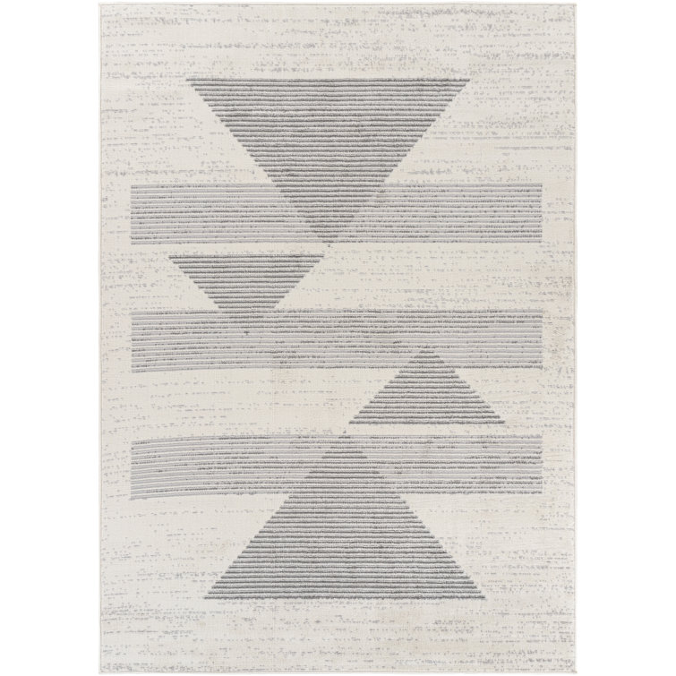 Alipio Geometric Gray Area Rug