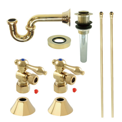 Kingston Brass Trimscape Traditional Plumbing Sink Trim Kit with P-Trap and Drain
