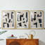 ABSTRACT Series Dxci II - Impression sur mesure encadrée de qualité supérieure - 3 pièces-268257779-268257776