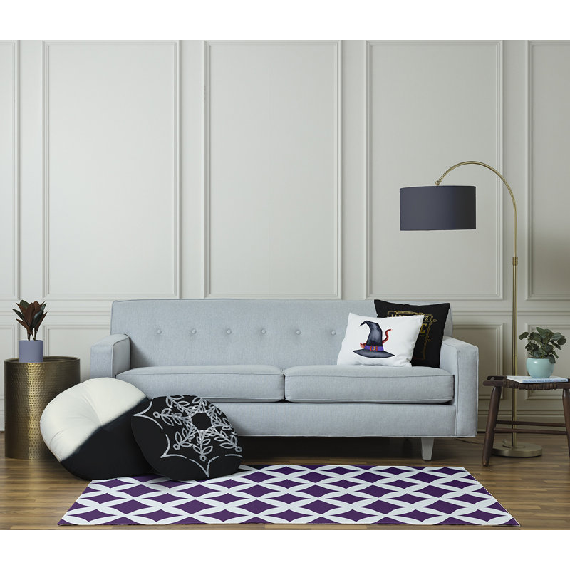Coussin 340_Web Art, 26 po x 26 po, Noir