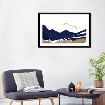 " Navy And Gold Tierra II " by Patricia Pinto
