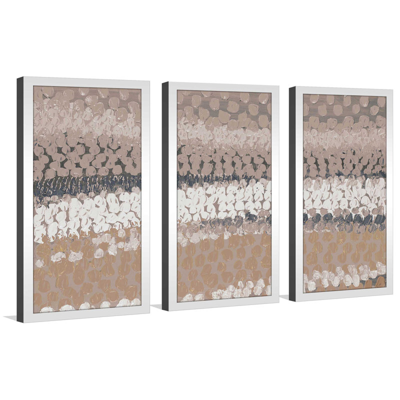 «Modern Harvest Abstract I», reproduction de peinture à l'acrylique à multiples images, L 52,5 po x H 33,5 po x P 1 po