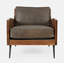 Fauteuil en cuir fleur 31 po Brigit-1873959706