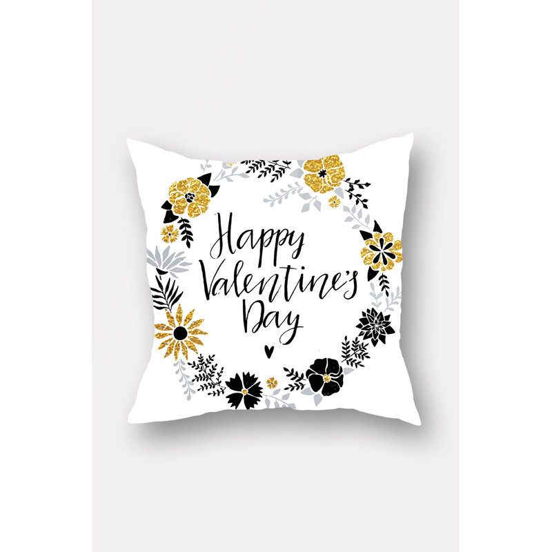 Housse de coussin Rickie Happy Valentine's Day