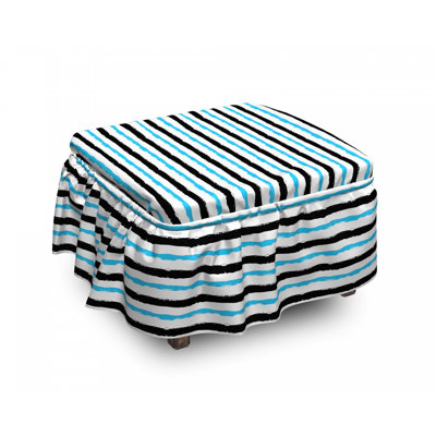 Box Cushion Ottoman Slipcover