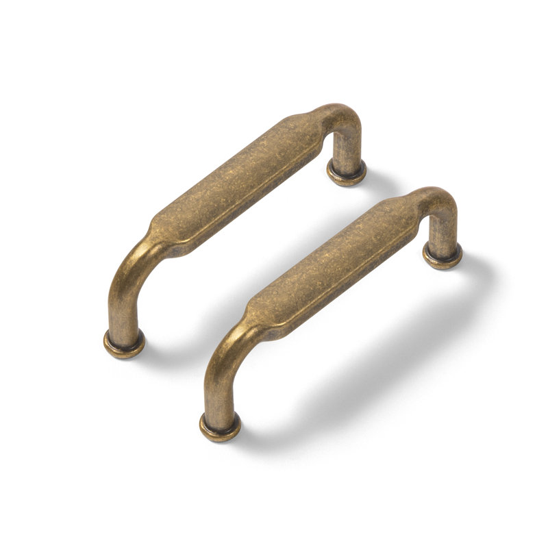 Ensemble de poignées barre / poignée centre à centre, Antique Brass, 3