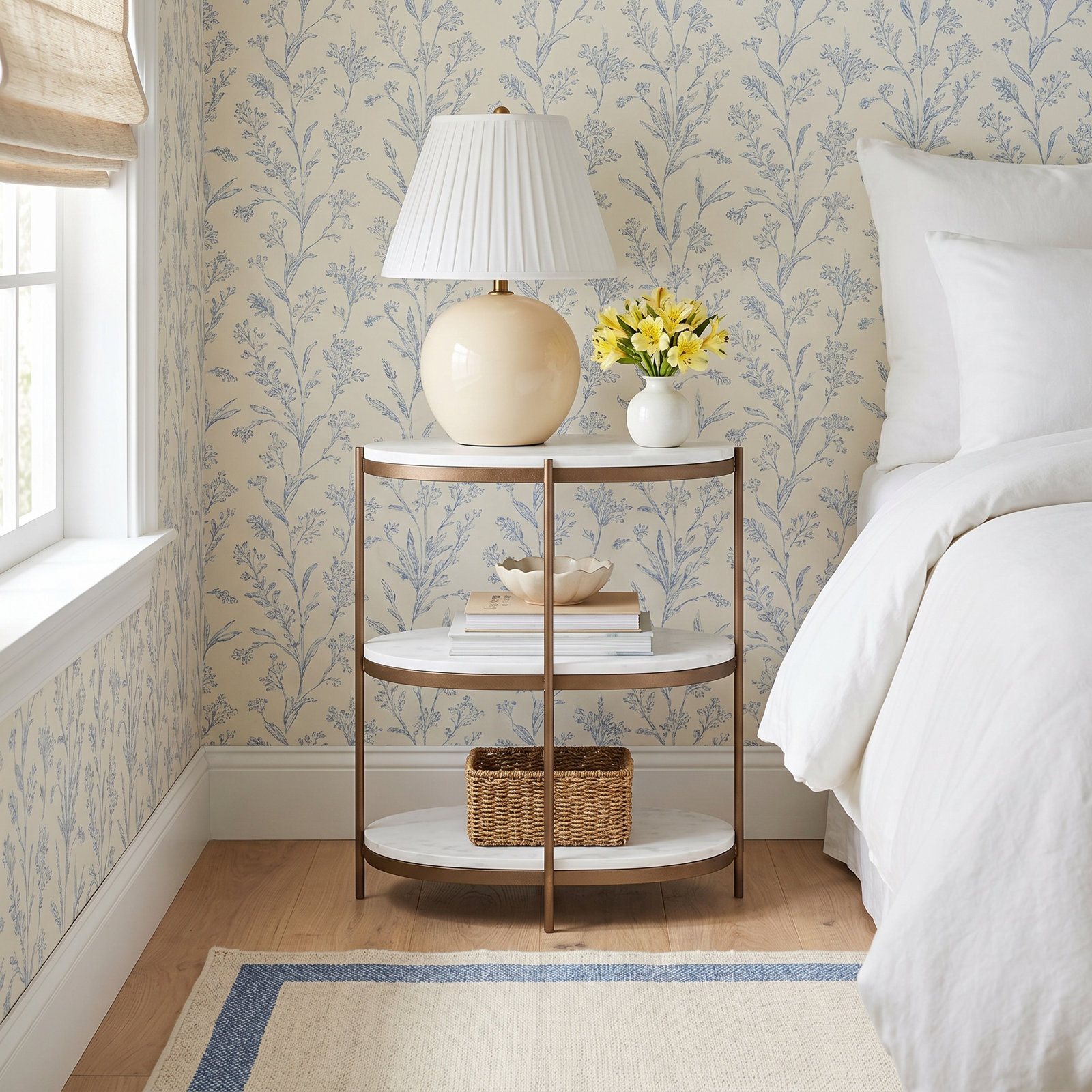 Nightstand, Brass