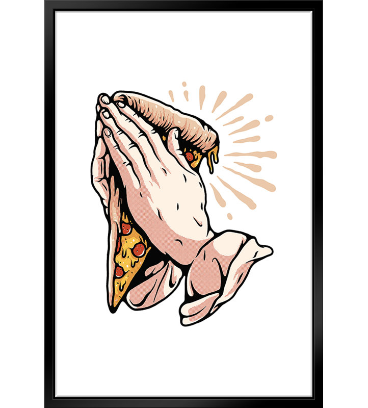 Pizza Is Life par - impression sur, L 22 po x H 28 po