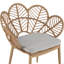 Chaise d'extérieur en osier de style papasan Kirk, finition teck, ensemble de 2