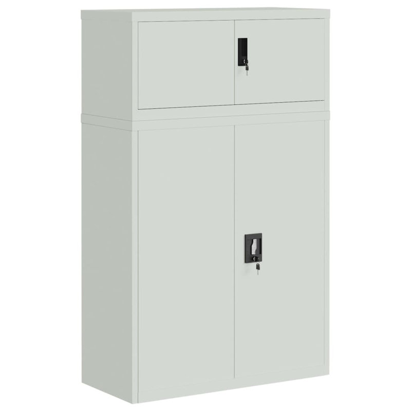 Diogenes 4 -Door 2 -Shelf Storage Cabinet, Light Grey