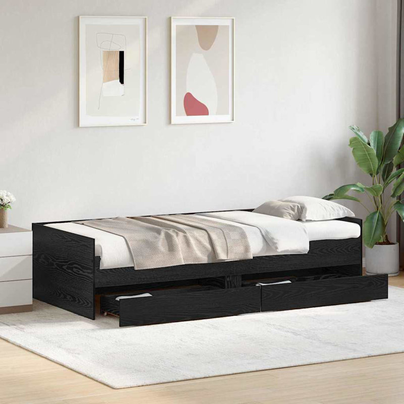 Daybed, Single (3'), Black Oak