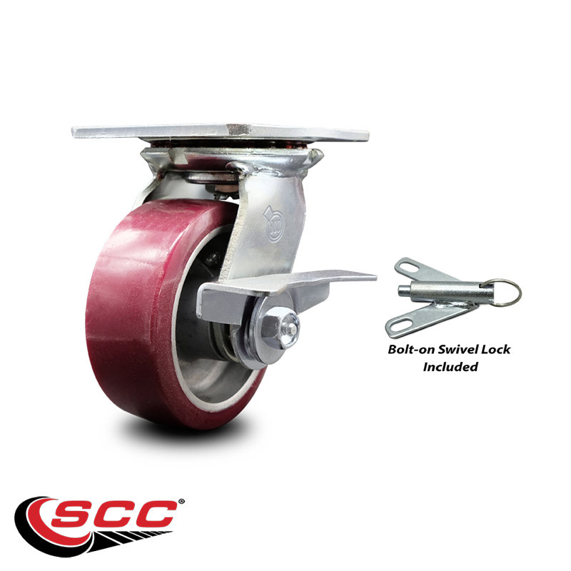 Poly on Aluminum Caster