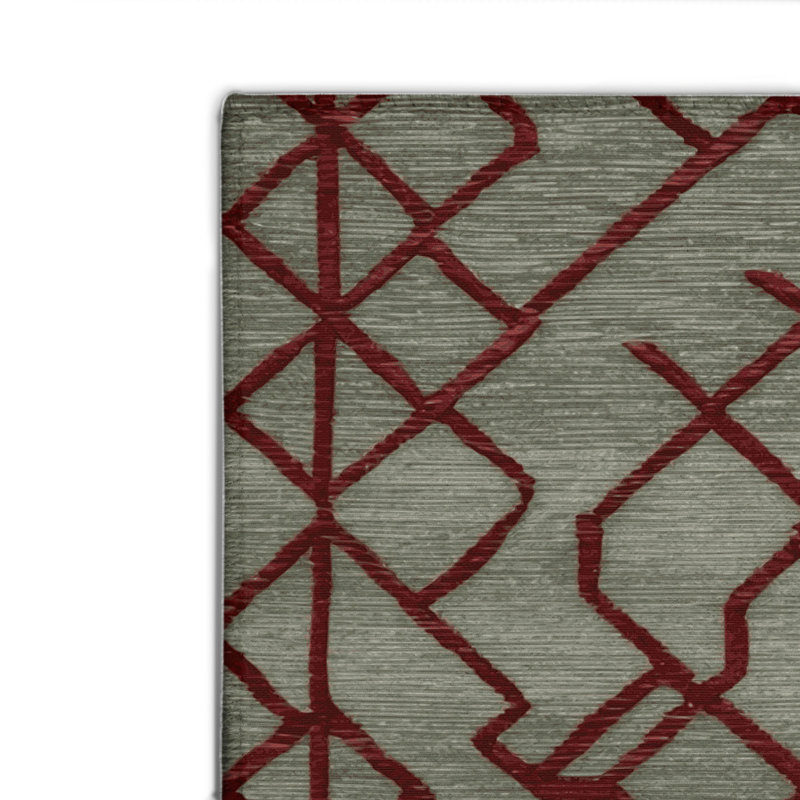 Trellis Brown Indoor and Outdoor Area Rug, Rectangle 8' x 10'
