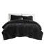 Soft Faux Fur Bedding Sets, Black Polyester, Cozy Home Comfort