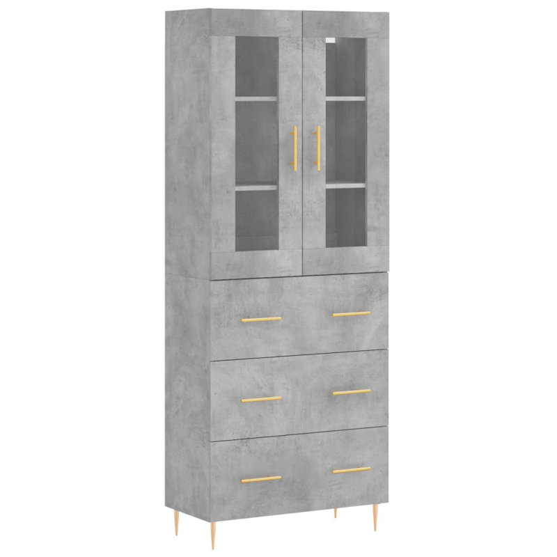 Allardt 69.5cm Sideboard, Concrete Grey