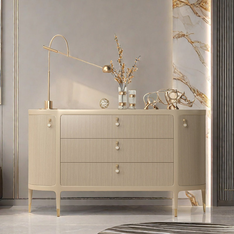 Armoire d'appoint semi-ronde Light Luxury