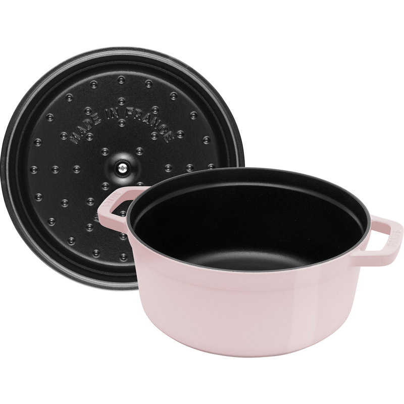 Staub Cast Iron 4-Qt Round Dutch Oven - Peony Pink