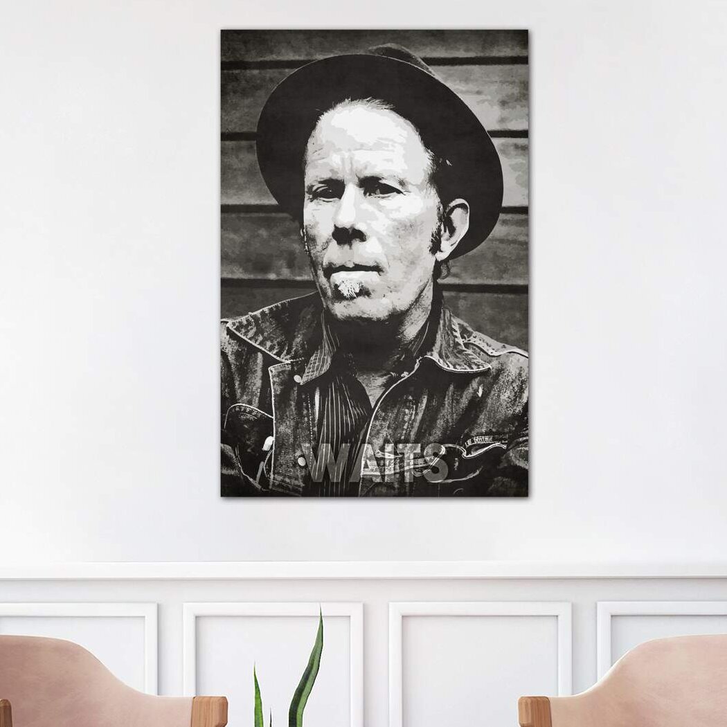 Leinwandbild - Fotografie „Tom Waits” von Durro Art