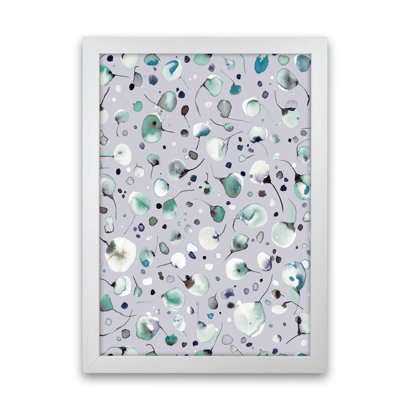 Flying Seeds Ice Winter - Print, White Framed, 46cm H x 34cm W x 3cm D