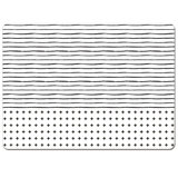 Somu Lines Decorative Hardboard Placemats with Protective Cork Backing