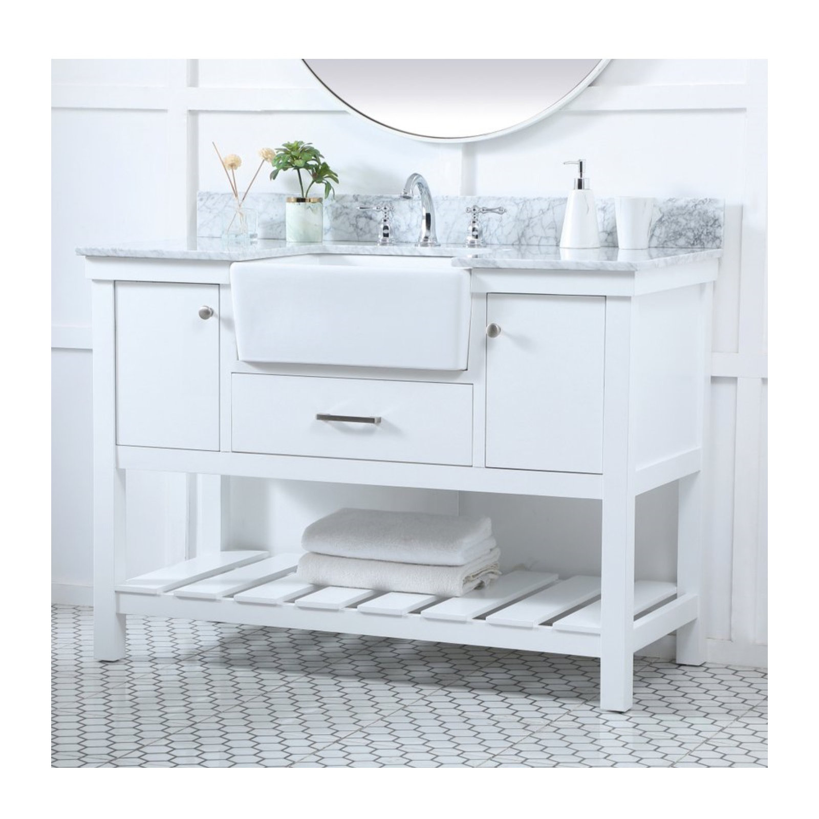 Pelaghia 48'' Single Bathroom Vanity, White