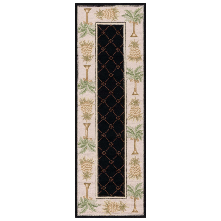 Hogle Hand Hooked Wool Pile Geometric Rug