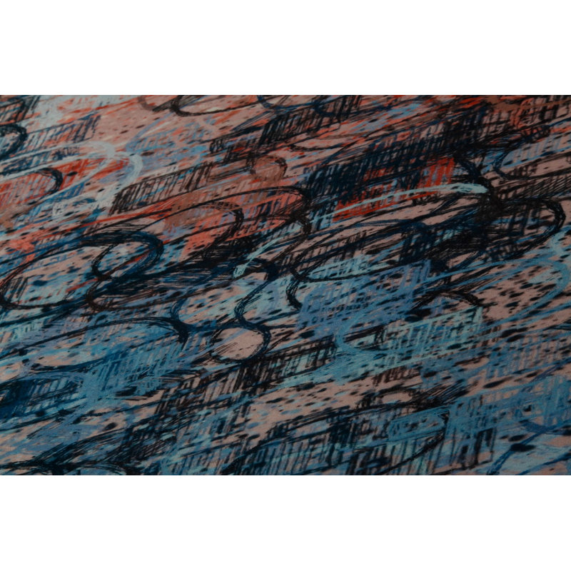 Soft Hall Carpet 2.6 x 4.9 Feet | 100% Polyester, 0.04 in Pile Height | Antibacterial, Non-Slip Underside | Woven with 3D Digital Printing | Machine Washable | Durable & Stylish for Entryways & Living Rooms