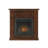 38 in. Dual Fuel Walnut Vent Free Fireplace System 26,000 BTU