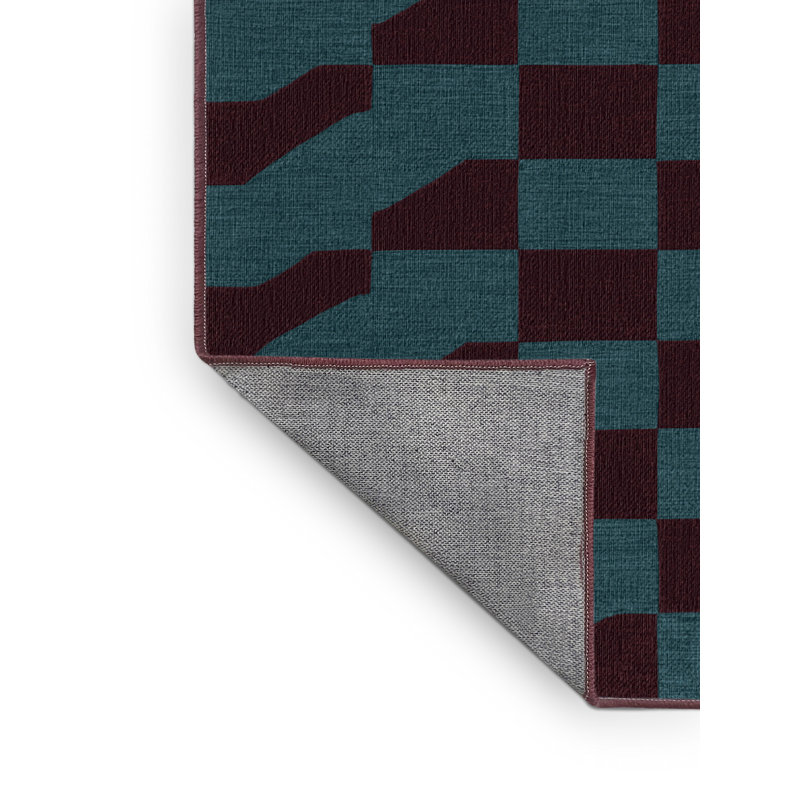 Tapis botanique lavable à la machine, Carré 8 pi