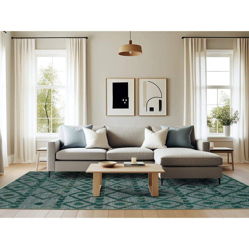 Ambr Ikat Indoor Rug, Rectangle 6' x 9'