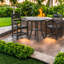 Modern Patio Bar Sets, HDPE 3 Piece Compact Bistro for Balcony Dining-271667181