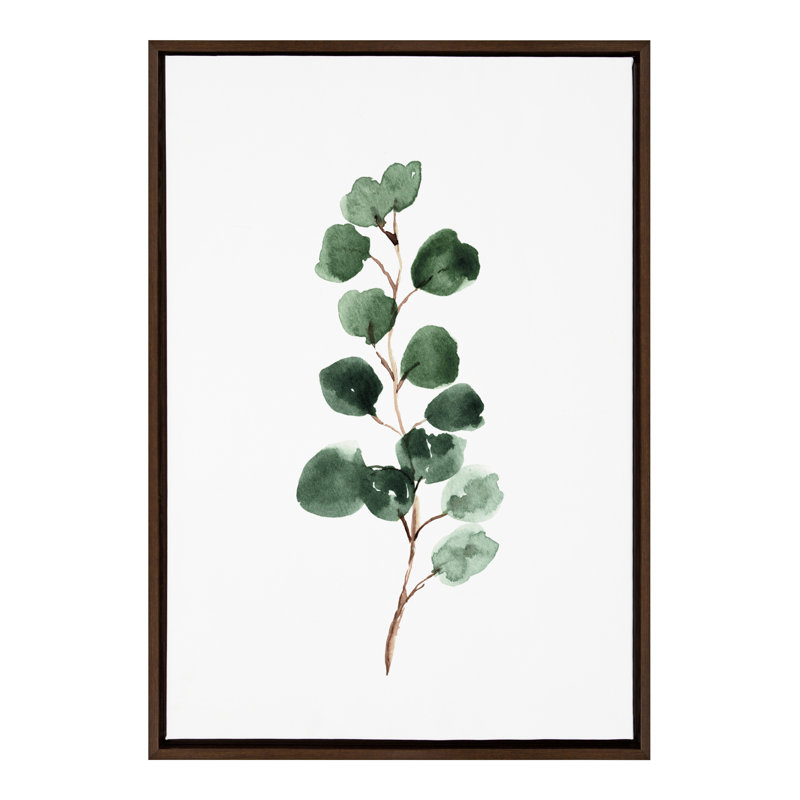 «Eucalyptus 3b» par Maja Mitrovic of Makes My Day Happy, reproduction d'art sur toile encadrée, Brun