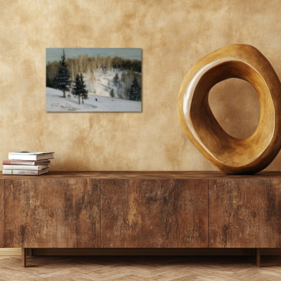 Hiver, art mural sur toile, paysage d'hiver, paysage d'hiver