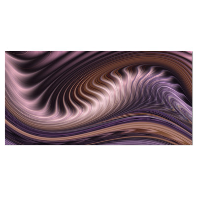 « mauve ondulations », art mural sur toile tendue