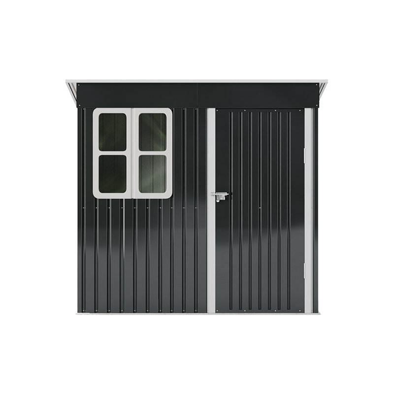 Living and Home 7 ft. W x 4 ft. D Zinc Steel Garage Shed