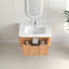 Meuble-lavabo mural flottant pré-assemblé avec lavabo-292224333